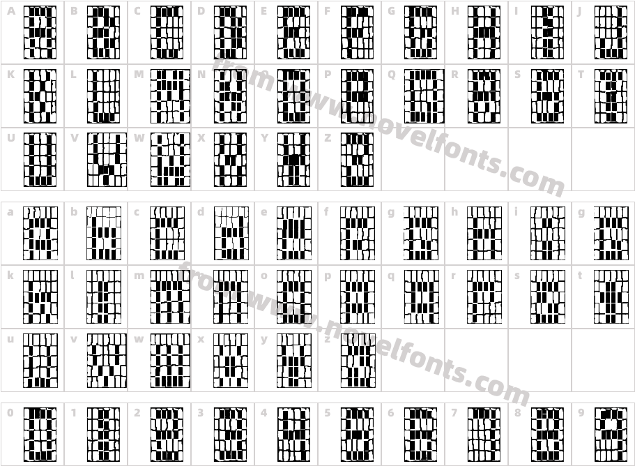 Olde Wampum BeltCharacter Map