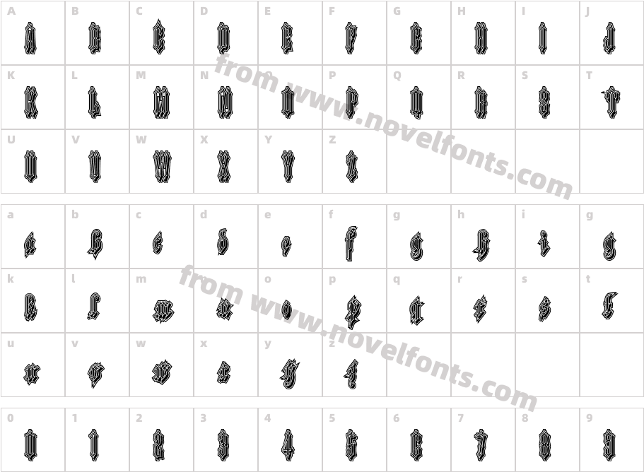 Applesauce11Character Map