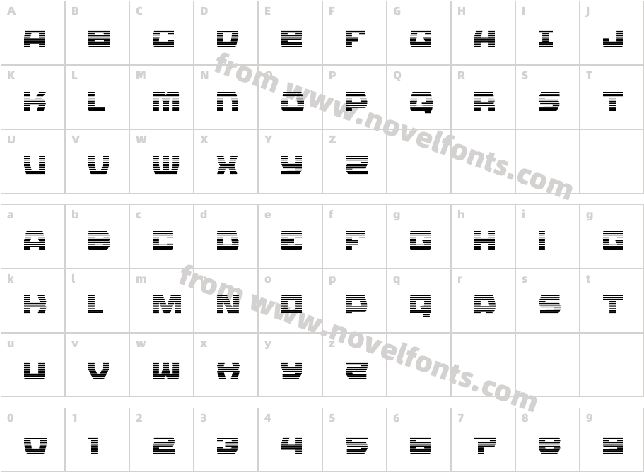 Olympic Carrier GradientCharacter Map