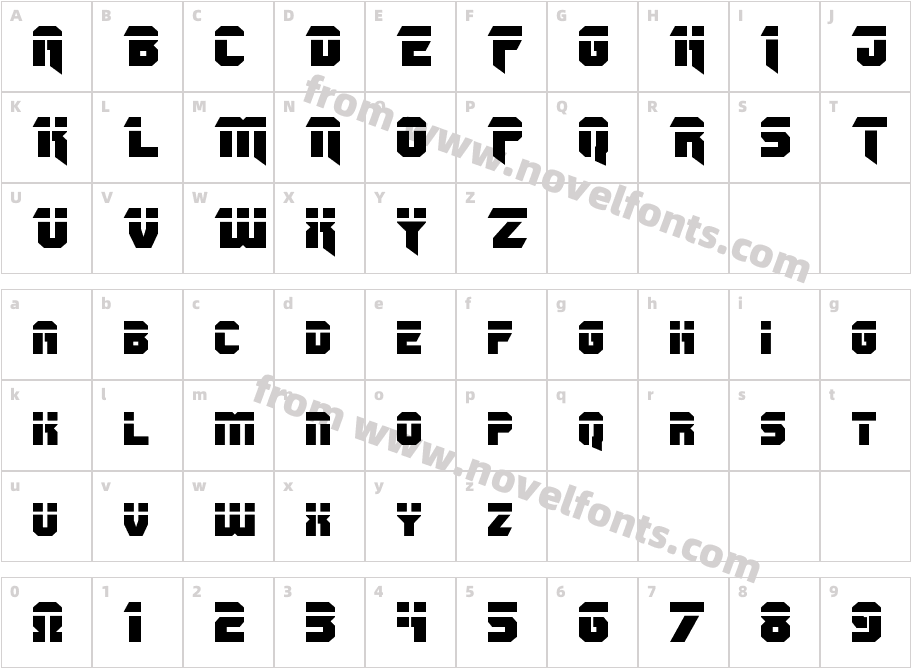 Omega Force Laser RegularCharacter Map