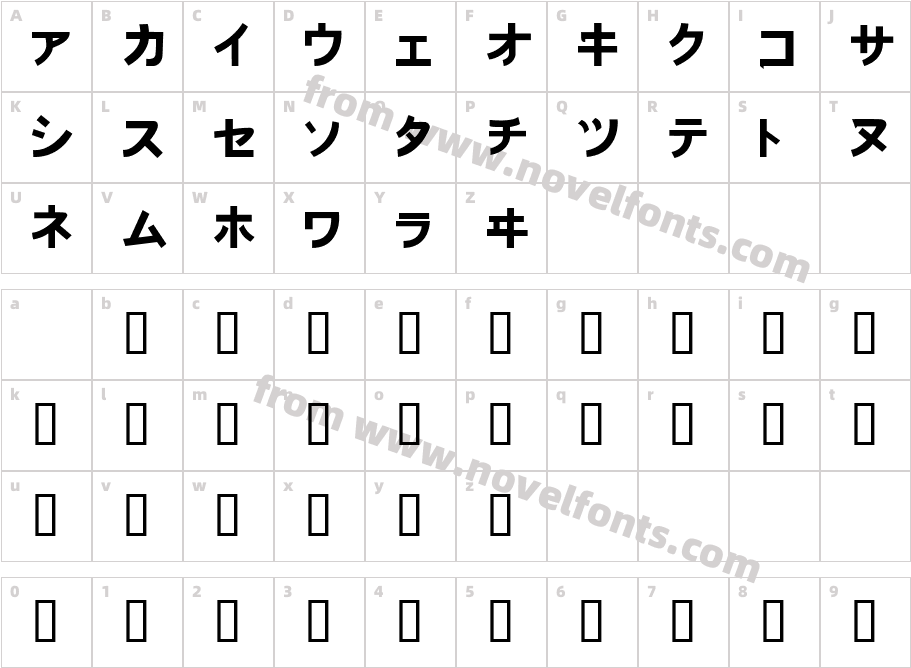 Onaka  normalCharacter Map