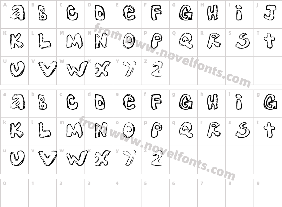 One Lousy BottomCharacter Map