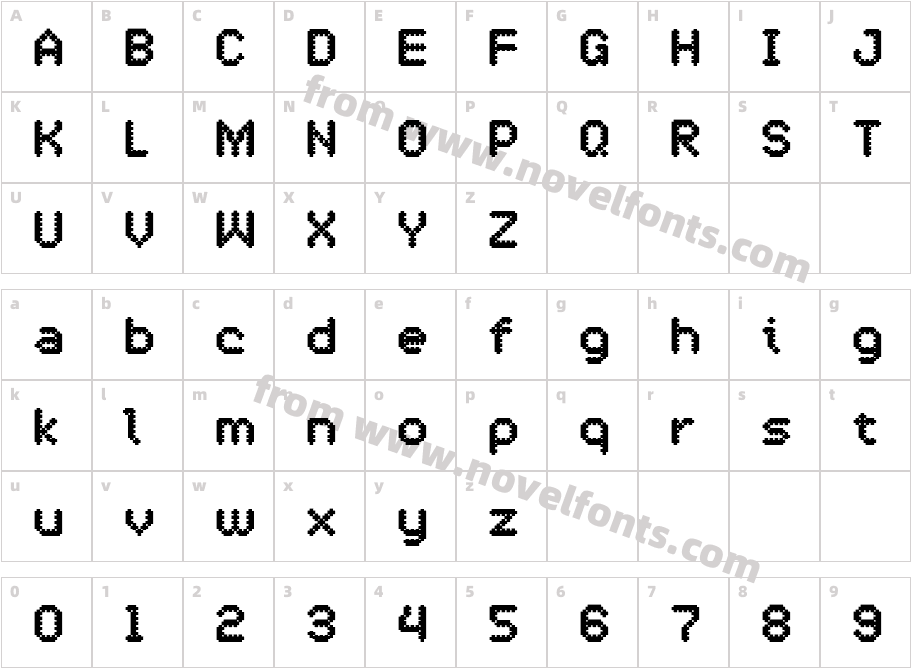 OneCross ExtraBoldCharacter Map