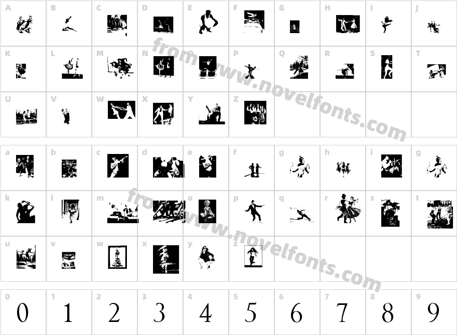 OnlyDancingCharacter Map