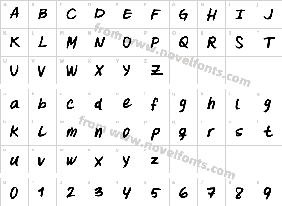 OohlalalulucurvyCharacter Map