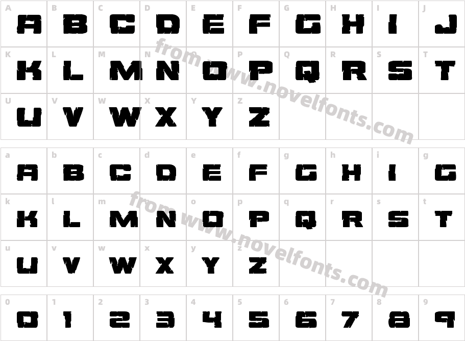 Ore Crusher ExpandedCharacter Map