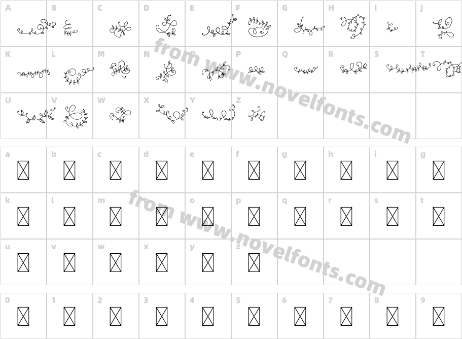 OrnamentHandrawnRegularCharacter Map