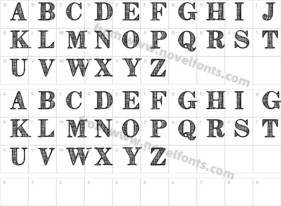 Orniste tfbCharacter Map