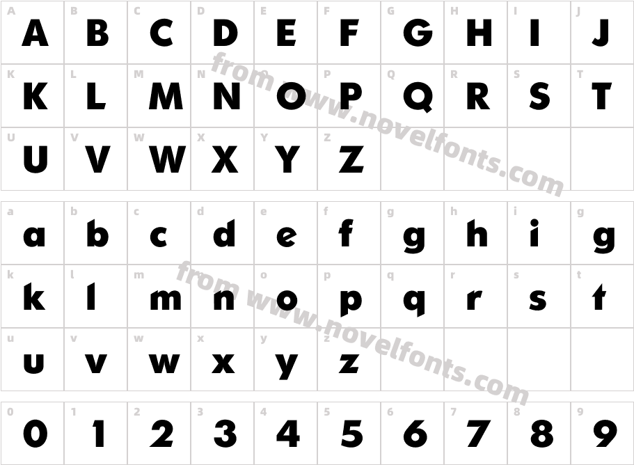 Ornito-BoldCharacter Map