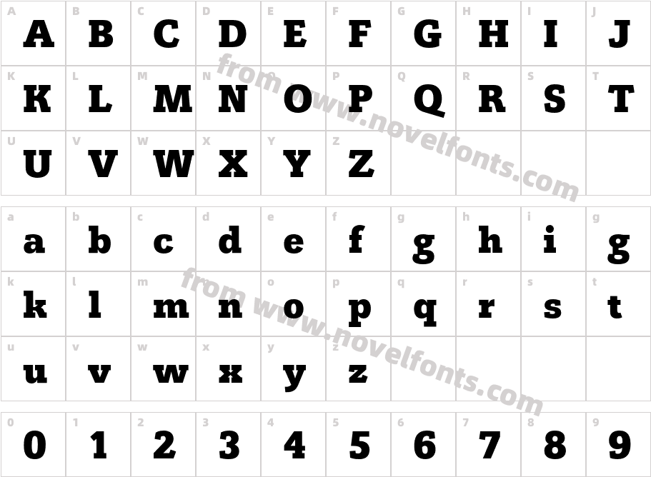 OsirisBQ-BoldCharacter Map