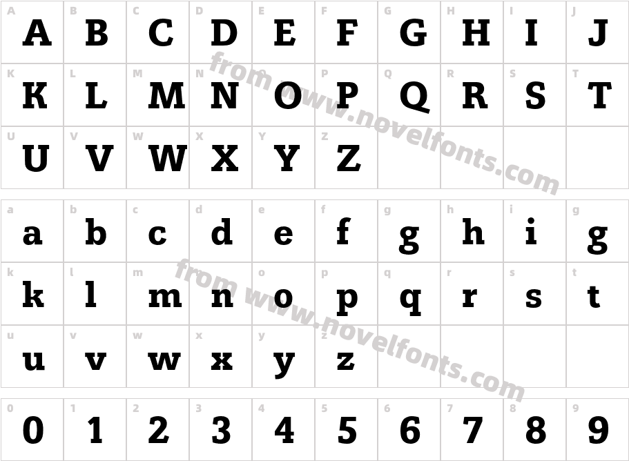 OsirisBQ-MediumCharacter Map