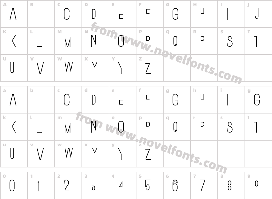 OstrichSansStack-2Character Map