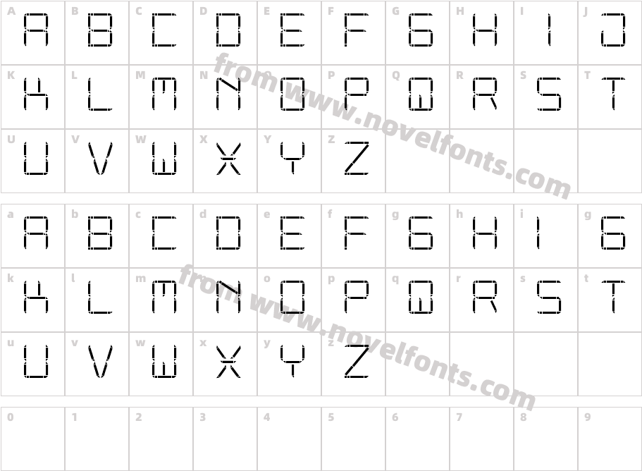 Other Display StCharacter Map