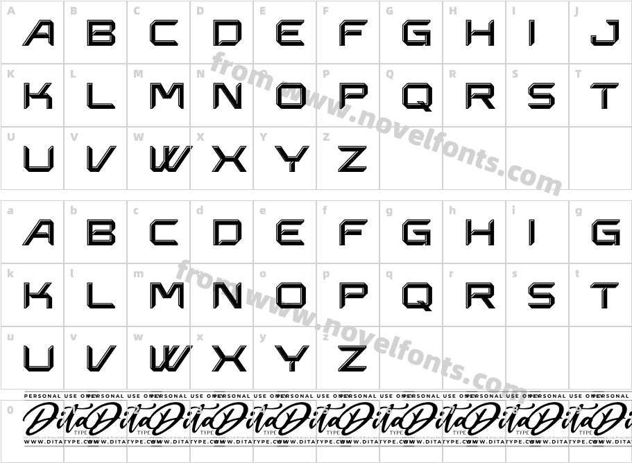 Outspace Fighter Personal UseCharacter Map