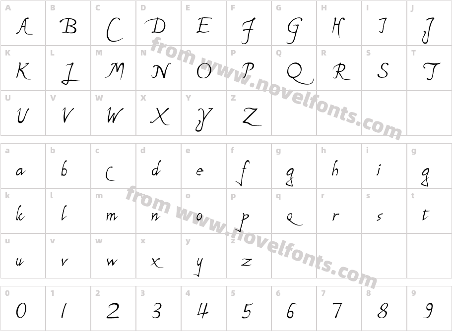 P22 Michelangelo RegularCharacter Map