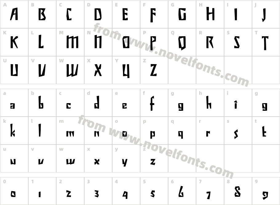 P22Preissig ScrapeCharacter Map