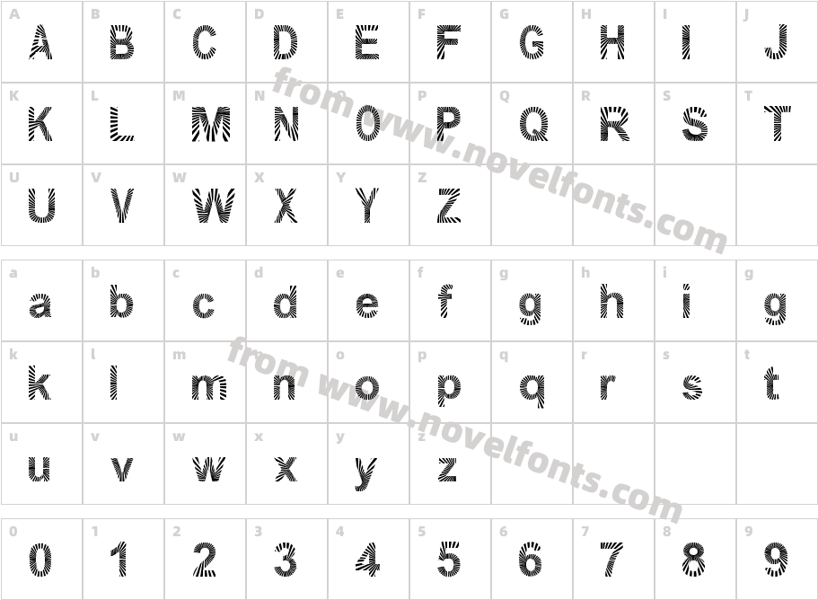 PAWLUK ZIBRACharacter Map