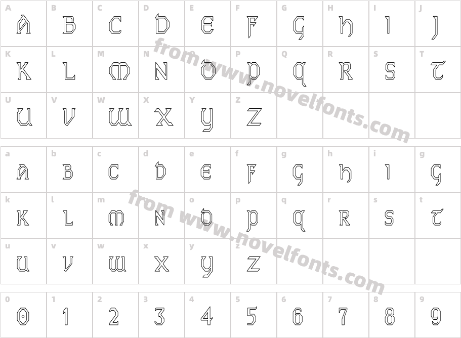 PCEireHCCharacter Map