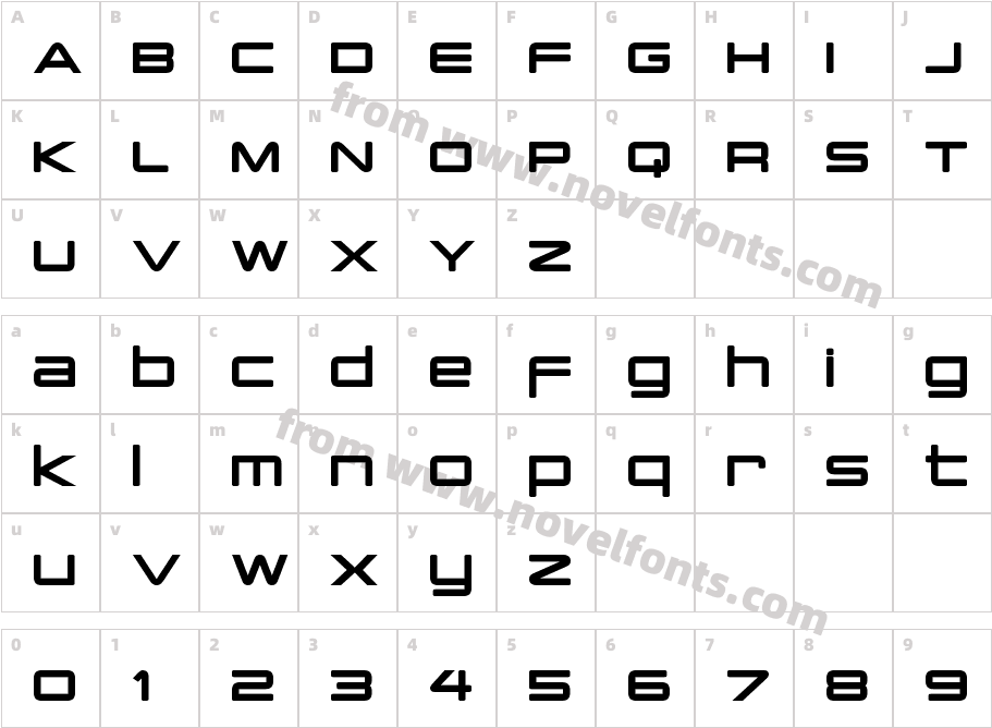 P Cap Terminal BoldCharacter Map