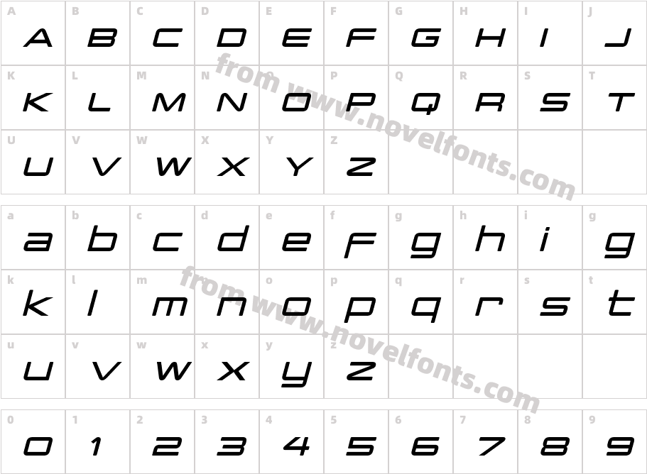 P Cap Terminal ItalicCharacter Map