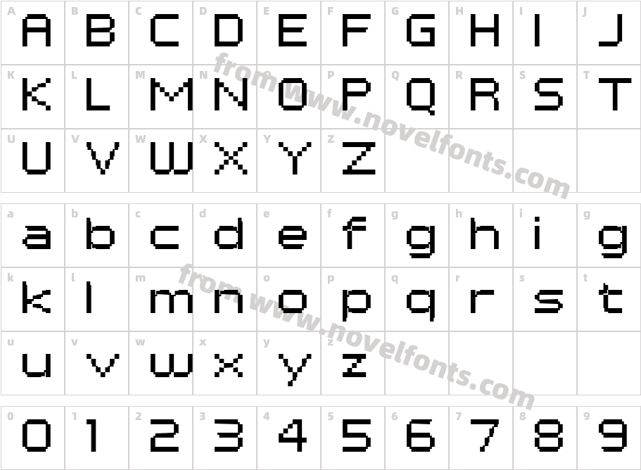 PF Tempesta Seven ExtendedCharacter Map