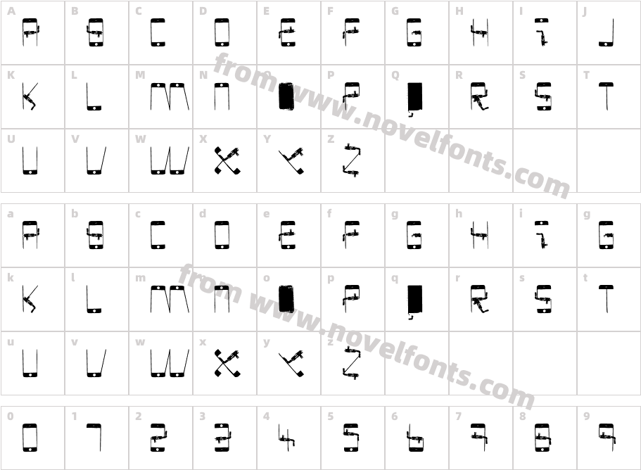 PHONE SCANCharacter Map