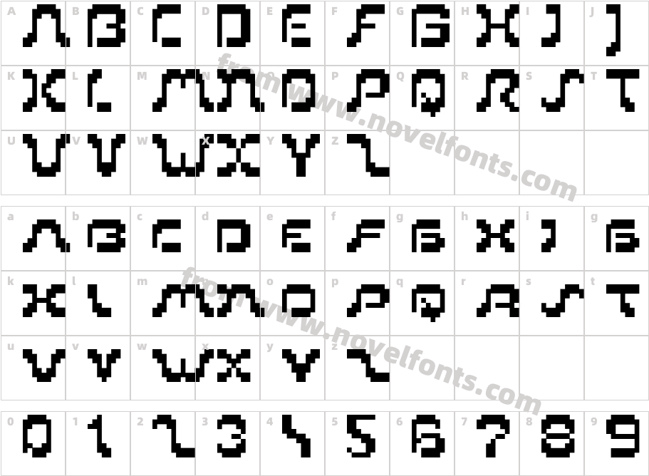 PI Xoriental_9Character Map