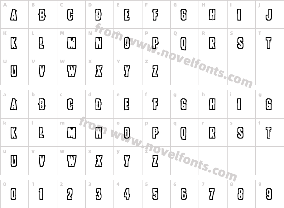 POLLUX9300Character Map