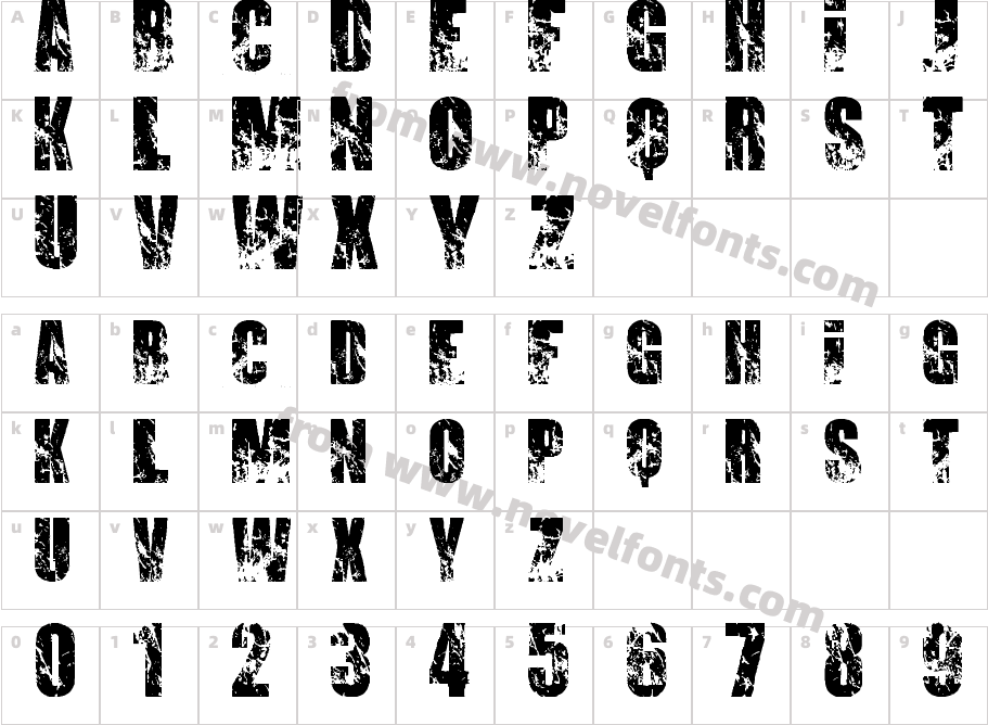 PROMISES BROKEN DREAMCharacter Map