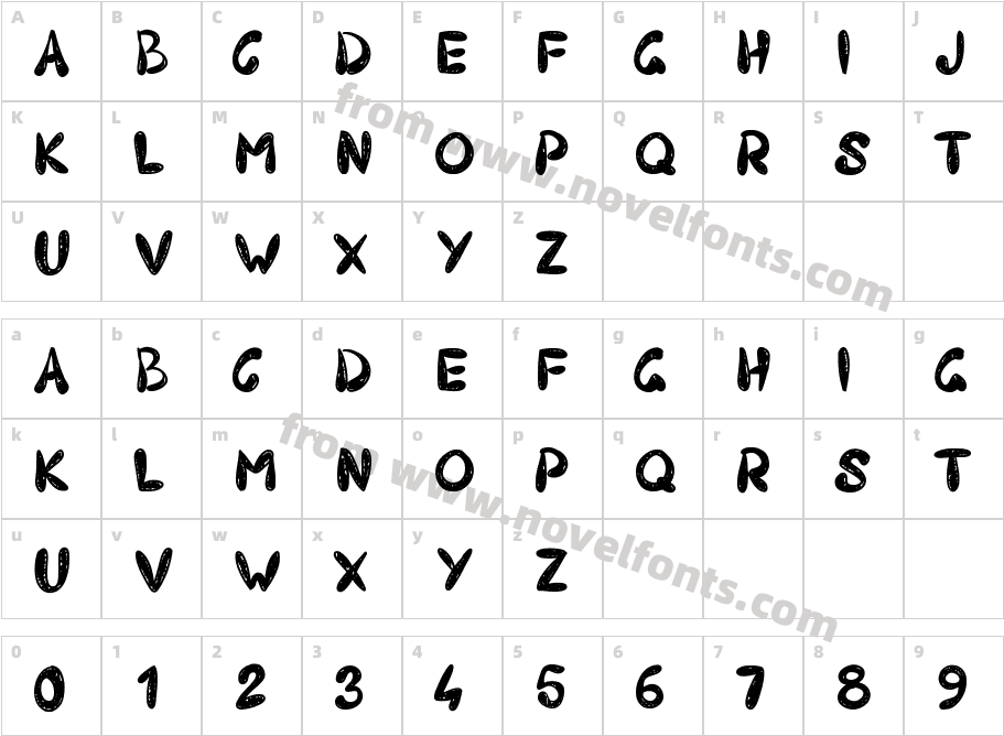 PW403Character Map