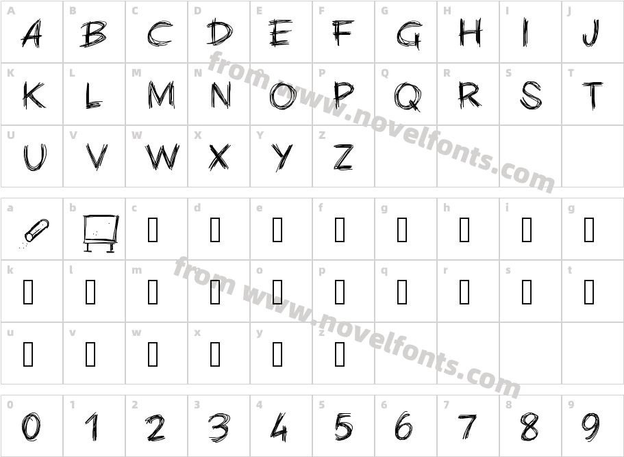 PWChalkCharacter Map