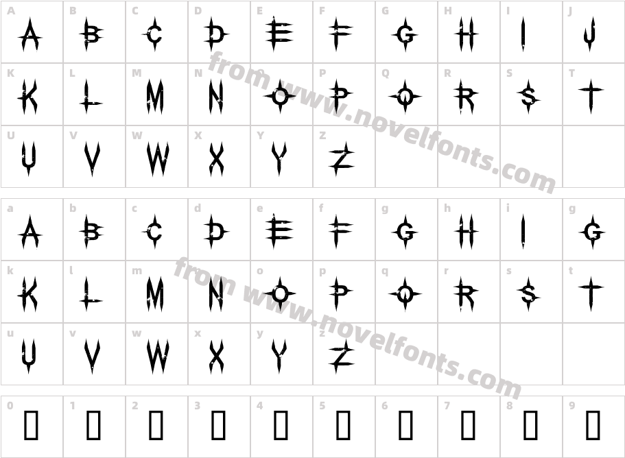 Pale HorseCharacter Map