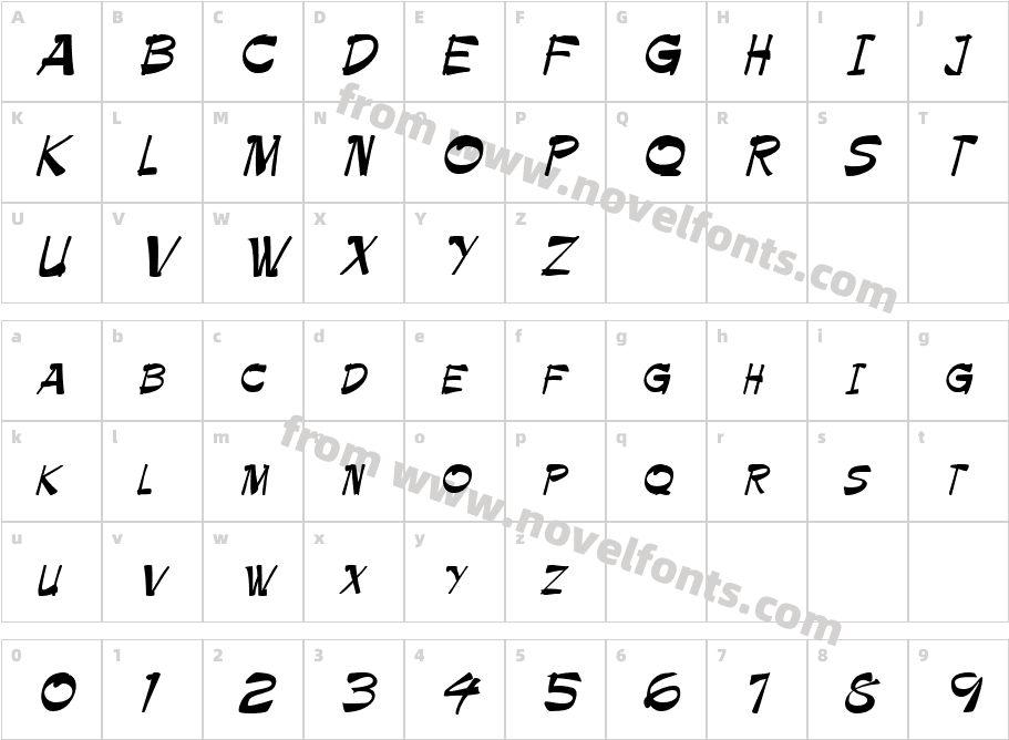 PaletteCharacter Map