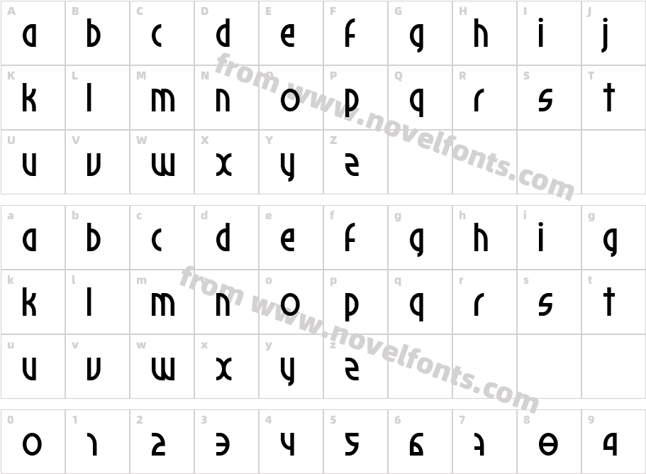 PalominoCharacter Map