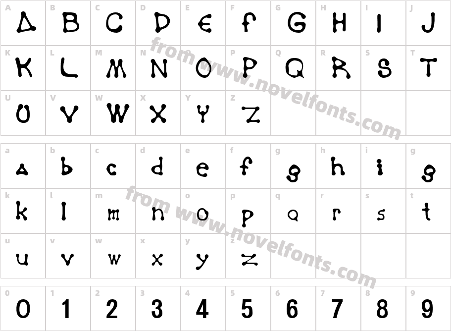 Panama NormalCharacter Map