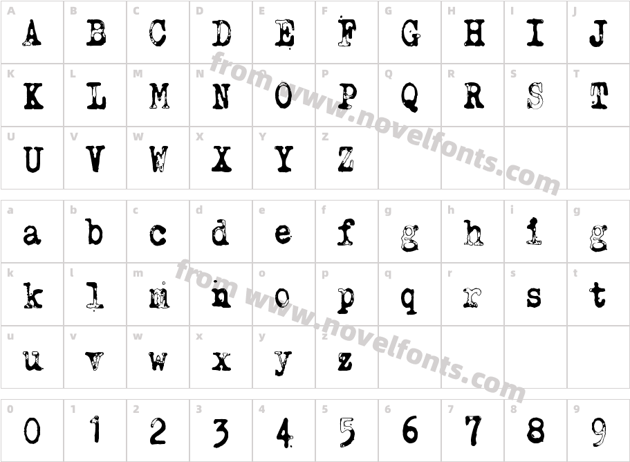 1_9N5EUP54J7VSZBZCharacter Map