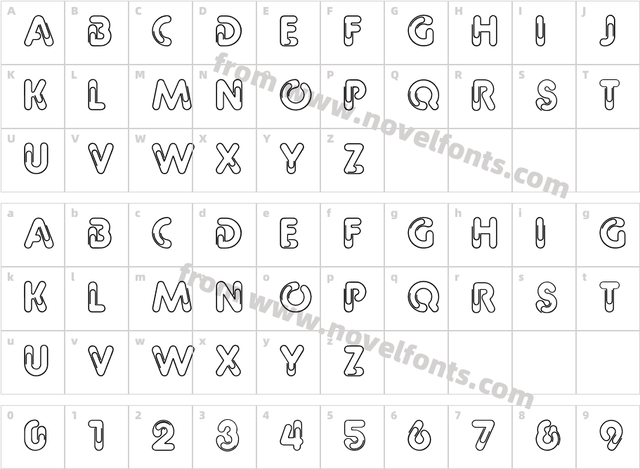 Paper ClipCharacter Map