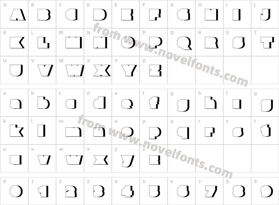 Parafuse Ultra Black ShadowCharacter Map