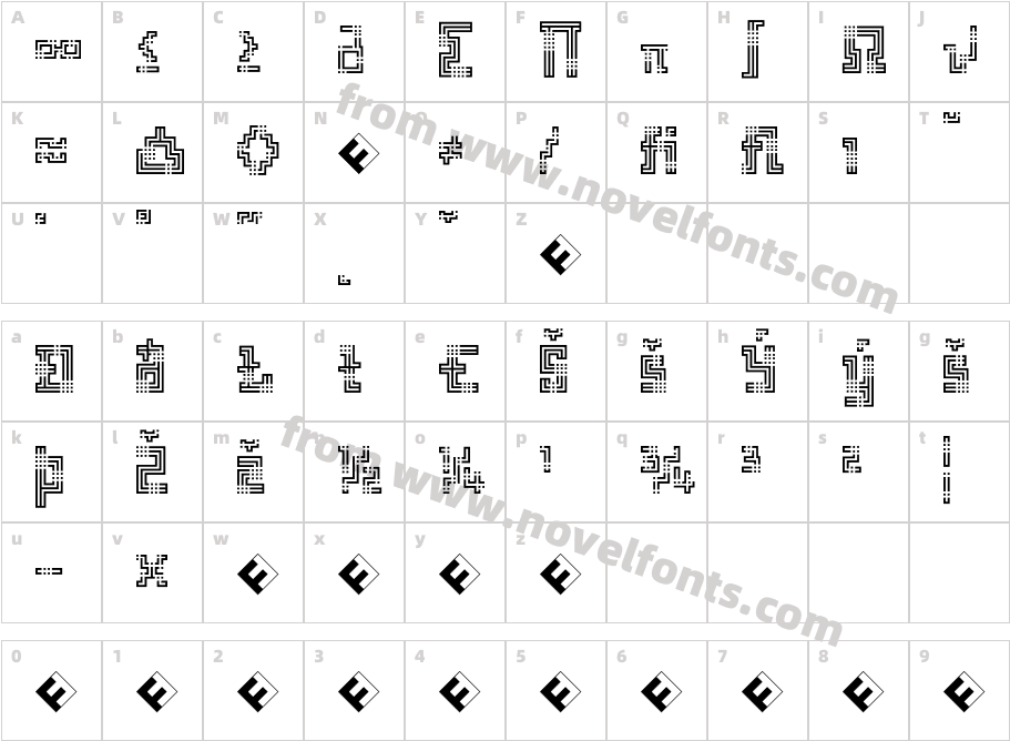 Archian-BoogieWoogieExpertCharacter Map