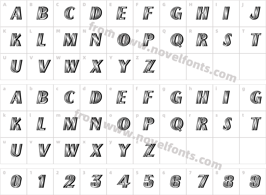 Paris Flash ICGCharacter Map