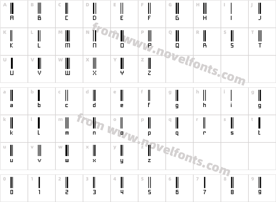 PaskowyCharacter Map