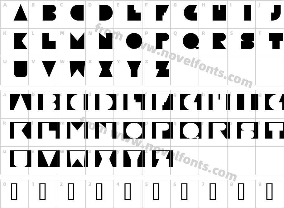 Paulistana Maraba RegularCharacter Map