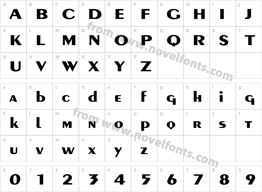 Peignot-Demi-Bold WdCharacter Map