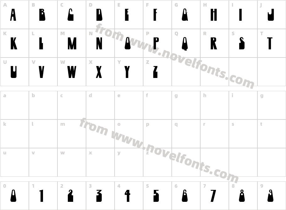 PelikanCharacter Map