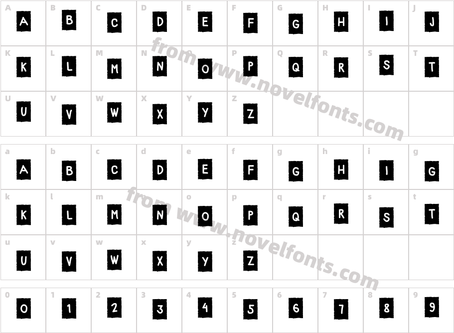 PencilBoxCharacter Map