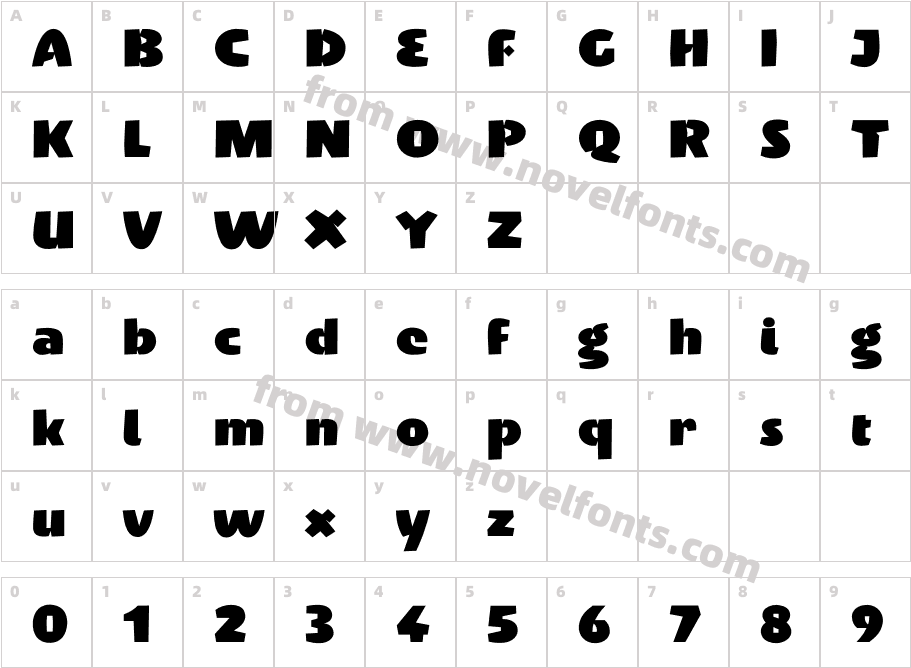 Penguin-BlackCharacter Map