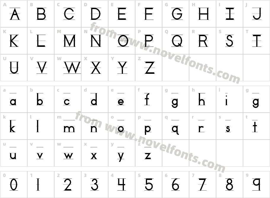 Penmanship LedgerCharacter Map