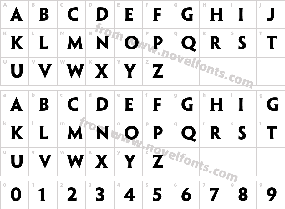 PenumbraHalfSerifStd-BoldCharacter Map