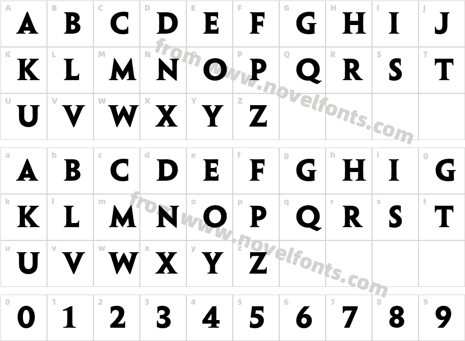 PenumbraSerifStd-BoldCharacter Map