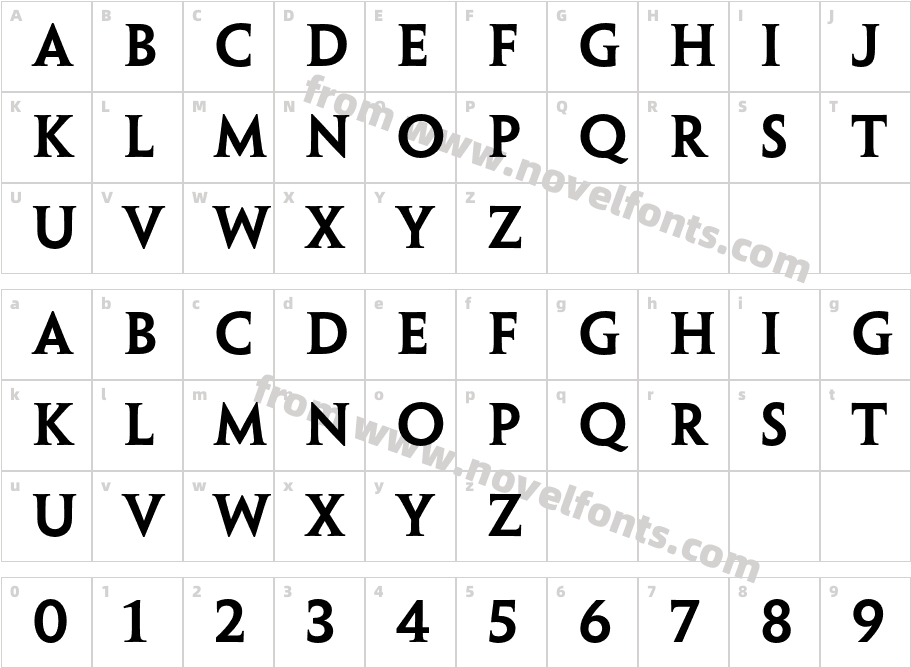 PenumbraSerifStd-SemiboldCharacter Map